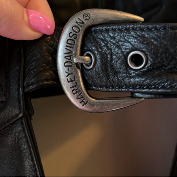 Women’s XL Harley Davidson leather fringe chaps - Picture 8 of 14